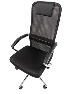 Офисное кресло CHAIRMAN 612, ткань/сетка, черный